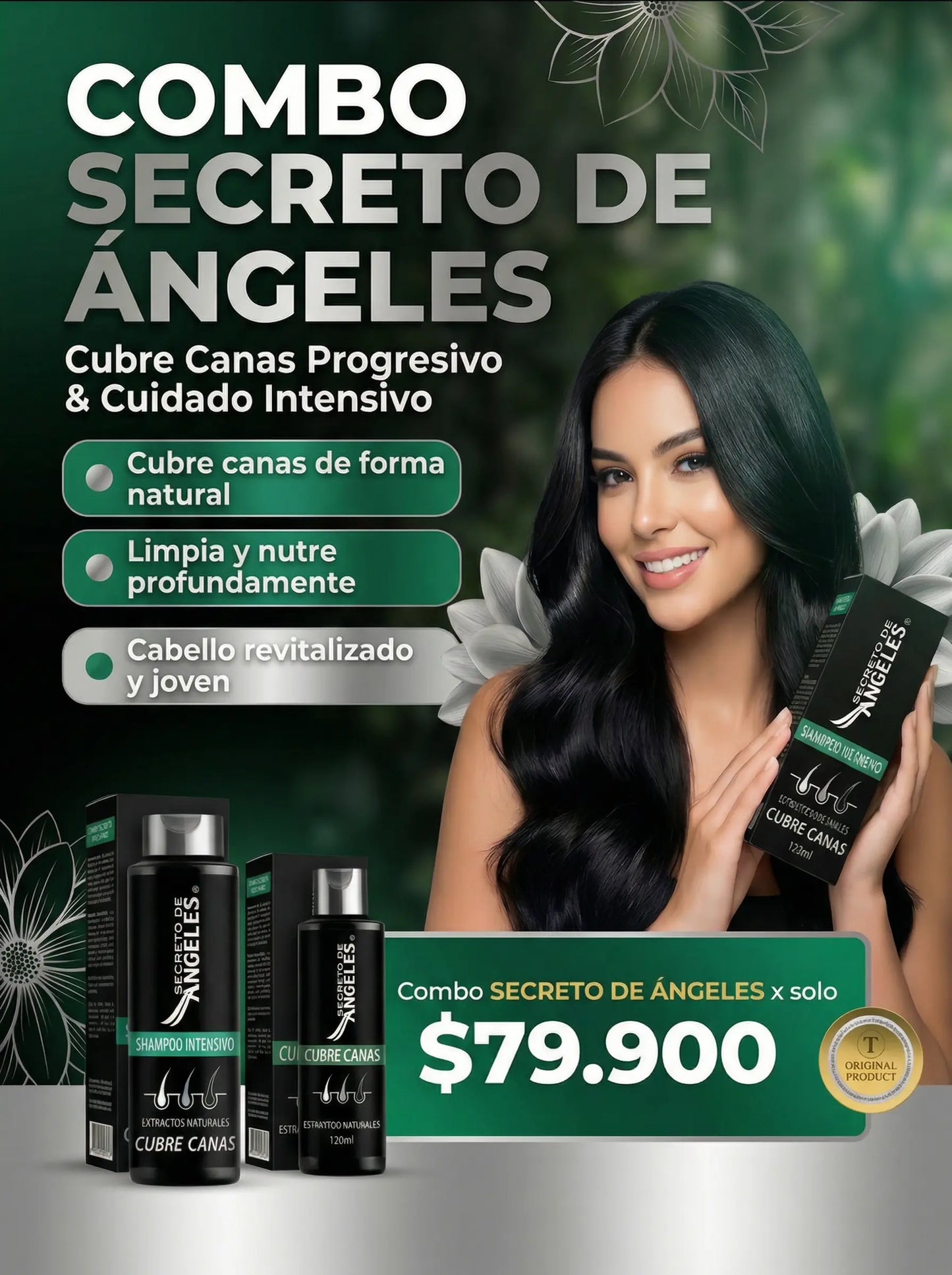 KIT X2 TRATAMIENTO CUBRE CANAS SECRETO DE ANGELES