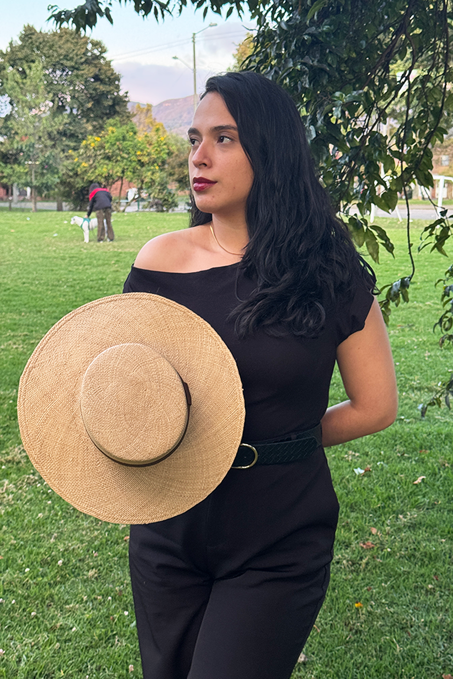 Sombrero de paja toquilla tejido a mano tipo cordobes