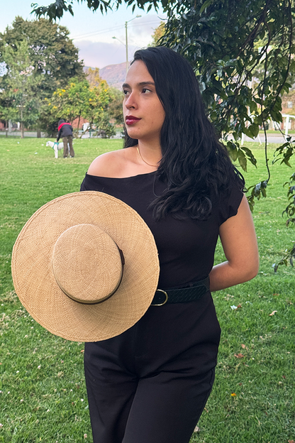 Sombrero de paja toquilla tejido a mano tipo cordobes