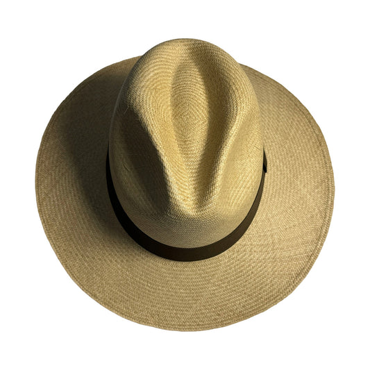 Sombrero de paja toquilla tejido a mano tipo panama super fino