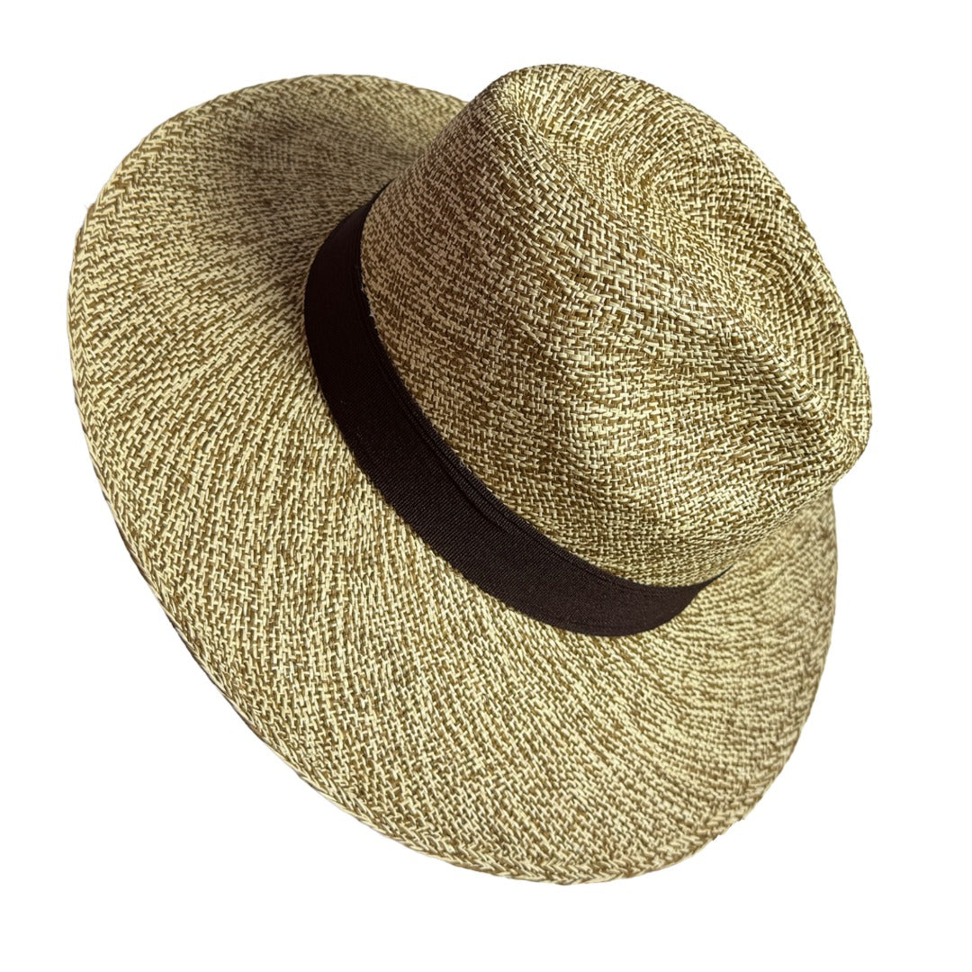 Sombrero de paja toquilla torcida tejido a mano tipo panama