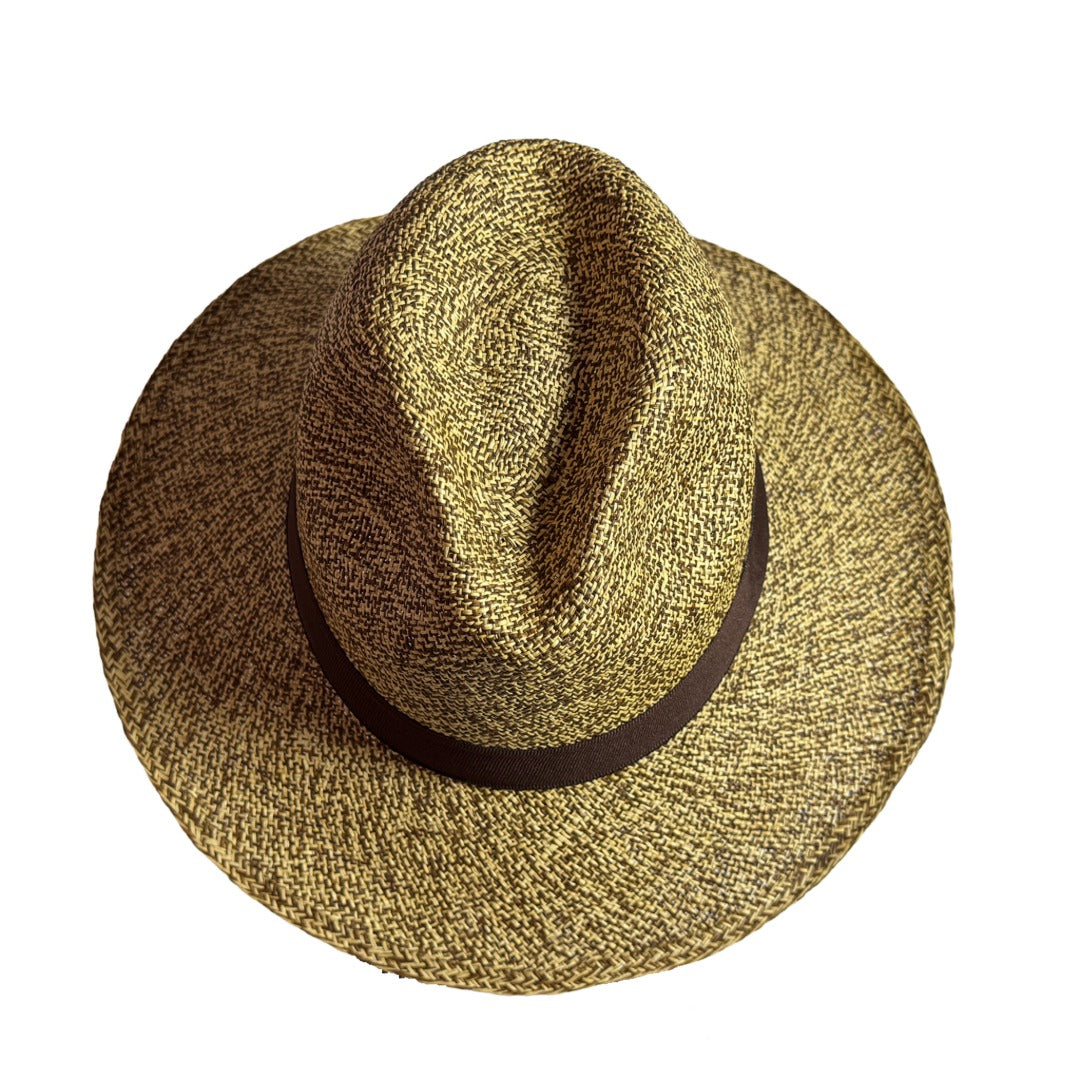 Sombrero de paja toquilla torcida tejido a mano tipo panama