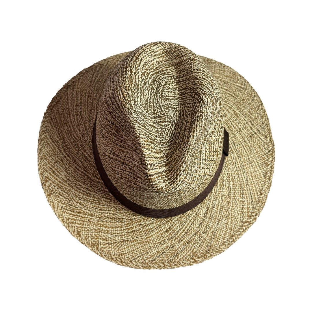 Sombrero de paja toquilla torcida tejido a mano tipo panama