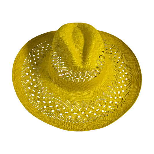 Sombrero de paja toquilla tejido a mano tipo panama fino
