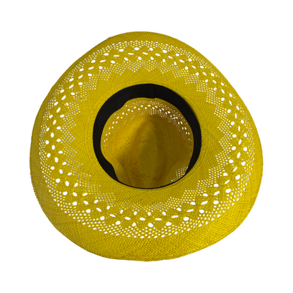Sombrero de paja toquilla tejido a mano tipo panama fino