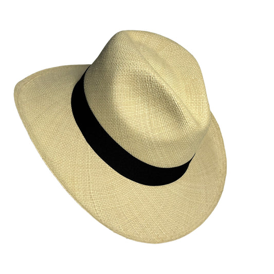 Sombrero de paja toquilla tejido a mano tipo panama fino
