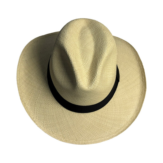 Sombrero de paja toquilla tejido a mano tipo panama fino